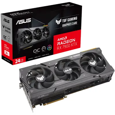 ASUS TUF Radeon RX 7900 XTX 24GB GDDR6 (90YV0IG0-M0NA00) OC gaming grafična kartica