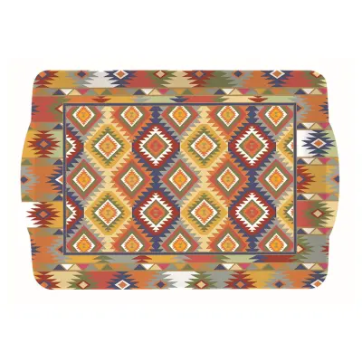 Pladenj z ročaji Global Ethnic 33x22cm / melamin