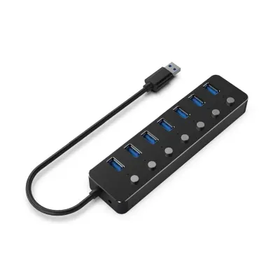 USB razdelilnik s stikalom 7-vrat UHB-U3P7P-01