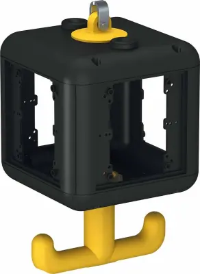 Napajalna enota OBO Vertr IP20 m. Ročaj s praznim VH-4 OBO Bettermann 6109800 modul po meri  črna  1 kos