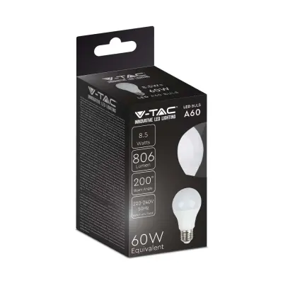 V-TAC 8.5W E27 4000K VT-2099 LED SIJKALKA