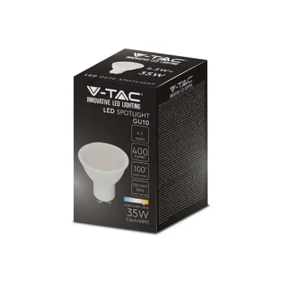 V-TAC VT-1975 4.5W 4000K GU10 LED sijalka