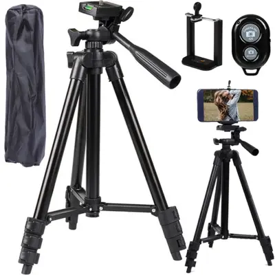 Alu univerzalni stativ za laserske nivelirje 103cm z daljinskim upravljalnikom črn