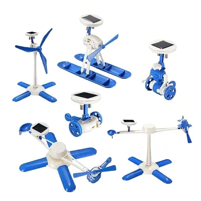 Izobraževalni solarni set 6v1 moder