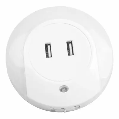 LED nočna lučka s senzorjem 2xUSB polnilec 1500K