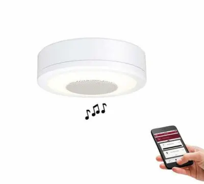 Stropna nadometna LED svetilka 6W 230V 2700K in bluetooth zvočnik