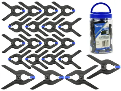 Komplet 22 hitrih vzmetnih sponk