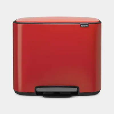 Brabantia koš na pedal 3x11L rdeč 121029
