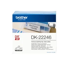 Brother DK22246 Neskončne nalepke - papir bel 103mm x 30,48m