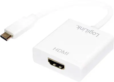 LogiLink UA0236A HDMI adapter [1x USB 3.2 gen. 2 vtiča B (USB 3.1) - 1x ženski konektor HDMI] bela  14.00 cm