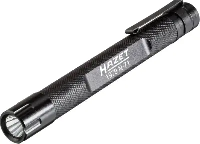 LED svetilka v obliki pisala Hazet\, 40 g\, baterijska\, črna\, 1979-71