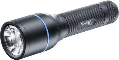 Walther Pro UV5 LED\, UV-LED žepna svetilka s tokom\, ročni pašček akumulatorsko\, baterijsko  3.5 h 140 g