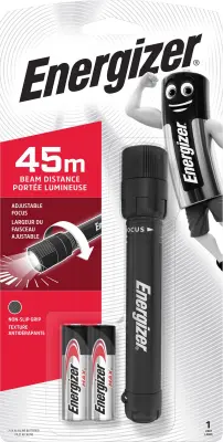 LED mini-žepna luč Energizer X-Focus 2AA baterijski pogon 26 lm 0.01 kg črne barve