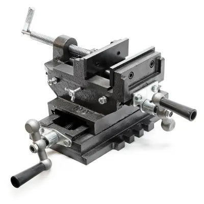 Strojni križni primež 2-osni 100 mm