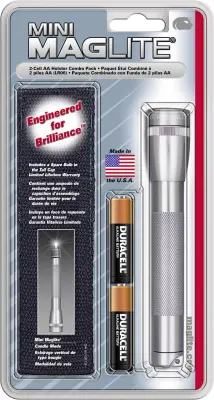 Kriptonska žepna svetilka Mag-Lite Mini 2 AA baterijska 107 g titanovo-siva