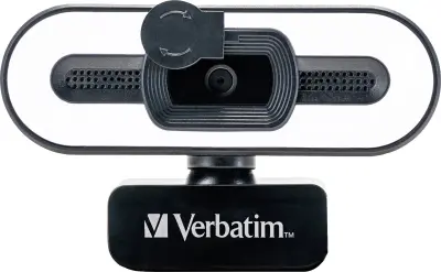 Verbatim  AWC-02  Full HD spletna kamera  2560 x 1440 Pixel\, 1920 x 1080 Pixel  nosilec s sponko\, stojalo