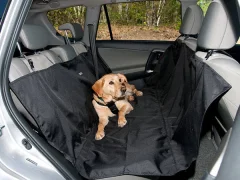Črna zaščitna prevleka za sedeže vozil – za pse 2