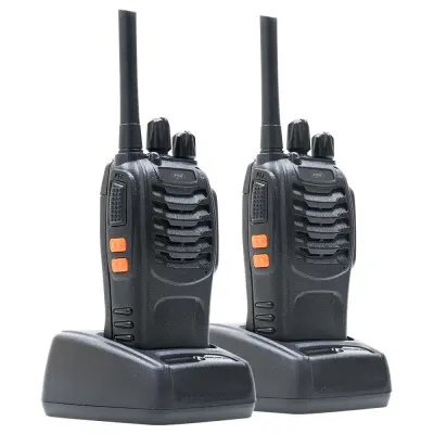 Set dveh prenosnih radijskih postaj 1200mAh 0,5 W, ASQ, TOT + slušalke