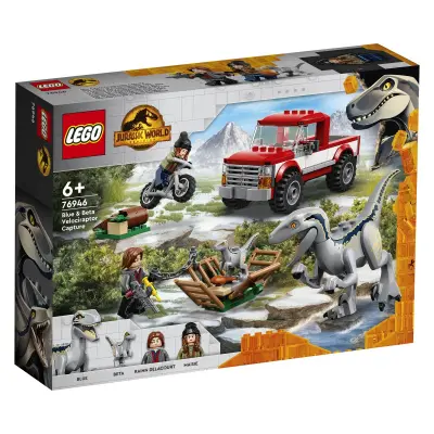LEGO Jurassic World 76946 Zajetje velociraptork Blue in Beta