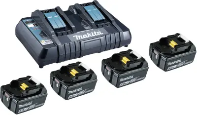 Makita BL 1850B + DC18RD 199483-0 akumulator in polnilec orodja  18 V 5 Ah Li-Ion