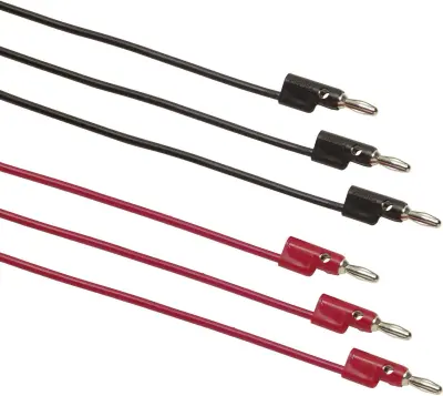 Merilni kabelski komplet [ banana vtič 4 mm - banana vtič 4 mm] 1.20 m rdeče barve\, črne barve Fluke TL935