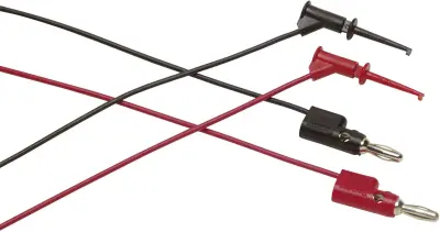 Merilni kabelski komplet [ krokodil sponka - banana vtič 4 mm] 0.90 m rdeče barve\, črne barve Fluke TL960