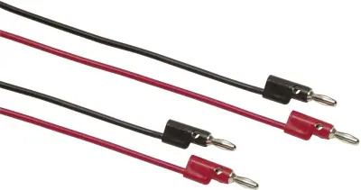 Merilni kabelski komplet [ banana vtič 4 mm - banana vtič 4 mm] 0.90 m rdeče barve\, črne barve Fluke TL932