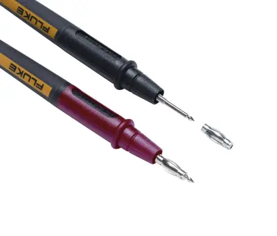 Varnostni-merilni kabelski komplet [ lamelni vtič 4 mm - testna konica] 1.20 m črne barve\, rdeče barve Fluke TL175E