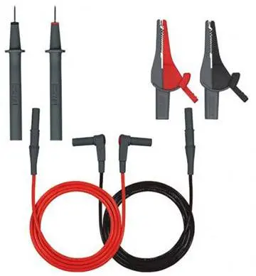 Varnostni merilni kabel-set [ merilna konica\, 4 mm-vtič - 4 mm-vtič] Beha Amprobe 370003