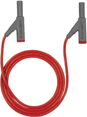 Varnostni merilni kabel [ 4 mm-vtič - 4 mm-vtič] 2 m rdeči Beha Amprobe 307112