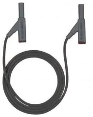 Varnostni merilni kabel [ 4 mm-vtič - 4 mm-vtič] 1 m črni Beha Amprobe 307121
