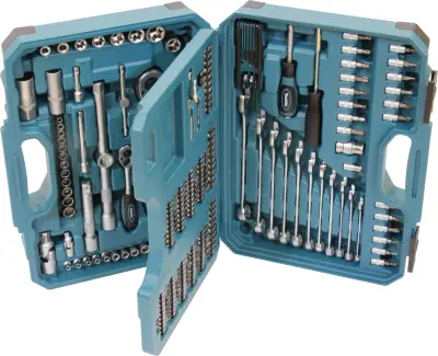 Makita  E-10883 komplet orodja domači mojster v kovčku 221-delni