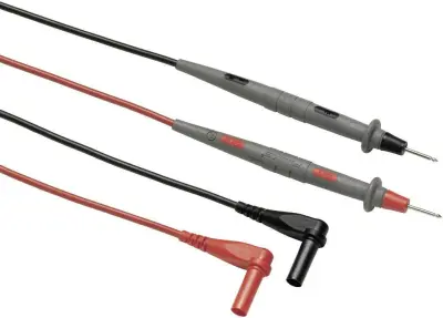 Varnostni-merilni kabelski komplet [ lamelni vtič 4 mm - testna konica] 1.50 m črne barve\, rdeče barve Fluke TL71-1