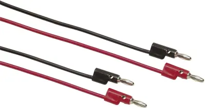 Merilni kabelski komplet [ banana vtič 4 mm - banana vtič 4 mm] 0.60 m rdeče barve\, črne barve Fluke TL930