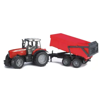 BRUDER traktor s prikolico 67cm