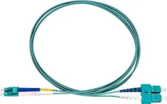 Rutenbeck 228051002 steklena vlakna optična vlakna priključni kabel [1x LC-D priključek - 1x SC-D priključek]  Multimode OM4 2.00 m