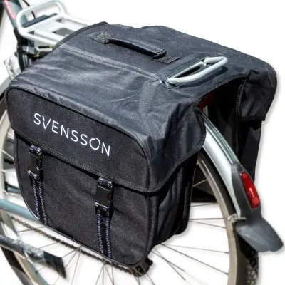 Dvodelna prostorna torba za kolo - prtljažnik 33 x 45 x 30 cm 30L vodoodporna siva