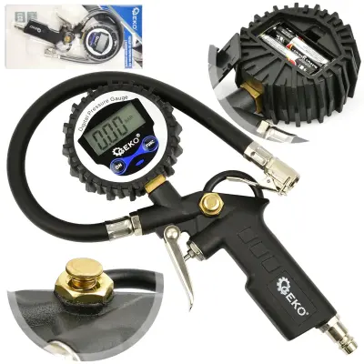 Digitalna LCD pnevmatska pištola za napihovanje pnevmatik 12bar