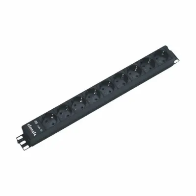 Bachmann razdelilec 9x220V rack ALU 2m črn 333.506