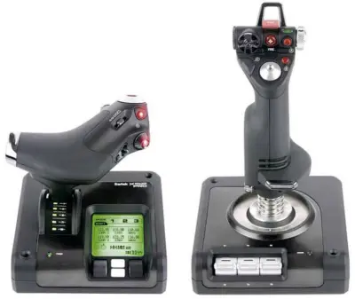 Logitech Gaming Saitek X52 Pro Flight simulator letenja- joystick USB  črna