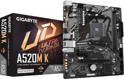 PLACA BASE GIGABYTE A520M K AM4 MATX 2XDDR4