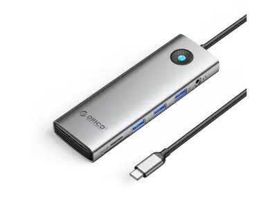 Večnamenska priključna postaja ORICO Type-C 10in1 HUB (siva)