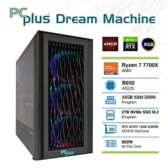 PCPLUS Dream Machine Ryzen 7 7700X/32GB/2TB NVMe SSD/RTX 4070Ti 12GB gaming namizni računalnik