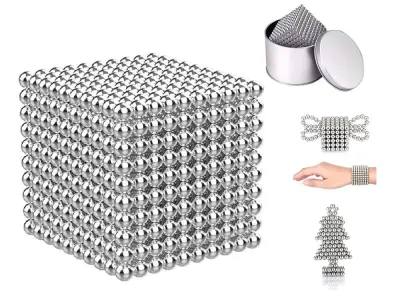 Magnetne kroglice maxmagnet 3mm (1000kom), srebrne