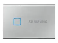 SAMSUNG Portable SSD T7 Touch 2TB extern USB 3.2 Gen.2 metallic silver zunanji disk