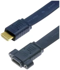 Lyndahl HDMI priključni kabel HDMI-A  vtič\, HDMI-A  vtičnica 1.5 m črna LKPK045-15  HDMI kabel
