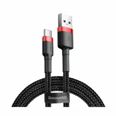 Baseus kabel USB A-C 3m 2A Cafule rdeč+črn CATKLF-U91