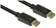 Lyndahl DisplayPort priključni kabel DisplayPort  vtič 5 m črna LKDP019-50 pozlačeni konektorji DisplayPort kabel