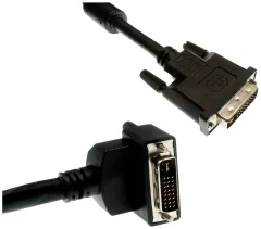 Lyndahl DVI priključni kabel DVI-I 24+5-polni vtič 0.5 m črna LKDV245-005-90  DVI kabel
