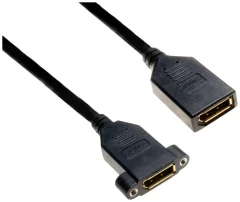 Lyndahl DisplayPort adapterski kabel DisplayPort  vtič 0.2 m črna LKPK019-02 pozlačeni konektorji DisplayPort kabel